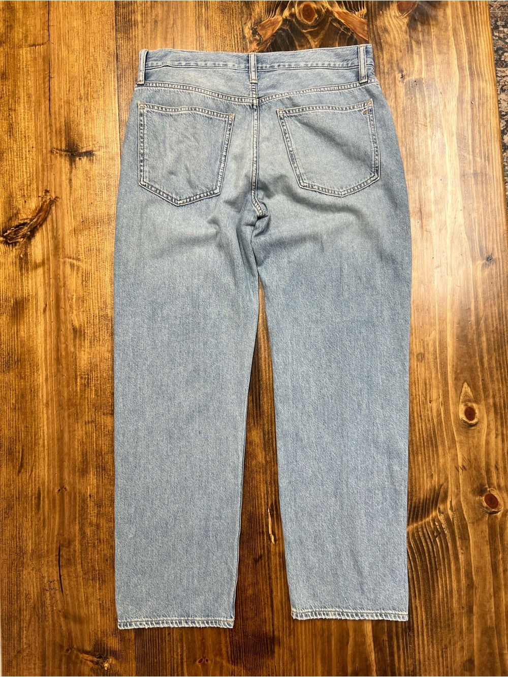 Madewell The Dean Easy Straight Jean in Airy Denim Faded Horizon Wash Size 29 - Picture 8 of 13